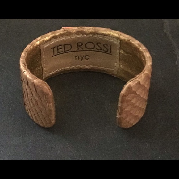 TED ROSSI Python CUFF BRACELET - Picture 4 of 5